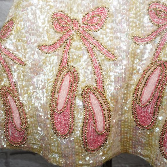 Vintage Little Attitudes Sequin Ballet Slipper Dress 7 - Picture 2 of 5